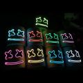 Marshmallo LED Luminous Party Mask Cosplay Props - PURPLE