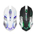 Zerodate Rechargeable Wireless Gaming Mouse - white