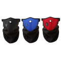 Motorcycle Bike Breathable Face Mask - Red+Black