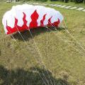 Braided Line Flame Parachute Sports Beach Kite
