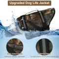HAOCOO Dog Life Jacket Vest Saver Safety Swimsuit Preserver with Reflective Stripes (Camouflage -...