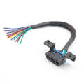 18AWG OBD 16 Pin OBD Cable Opening Line OBD 2 Extension Cable, Cable Length: 30cm