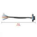 18AWG OBD 16 Pin OBD Cable Opening Line OBD 2 Extension Cable, Cable Length: 30cm