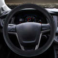 Crocodile Texture Universal Rubber Car Steering Wheel Cover For 34-48cm Wheel (Black)