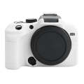 For Canon EOS R10 Soft Silicone Protective Case (White)
