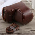 Full Body Camera PU Leather Case Bag with Strap for Sony A5100 (Coffee)