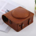 Retro Style Full Body Camera PU Leather Case Bag with Strap for FUJIFILM instax SQUARE SQ6 (Brown)