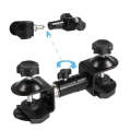 C-Type 2 in 1 Camera Umbrella Holder Clip Clamp Bracket Support for Tripod Light Stand Outdoor Ph...