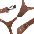 Quick Release Anti-Slip Shoulder Leather Harness Camera Strap with Metal Hook for SLR / DSLR Came...