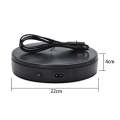 22cm Electric Rotating Turntable Display Stand Live Video Shooting Props Turntable Jewelry Shoes ...