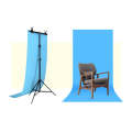 70x200cm T-Shape Photo Studio Background Support Stand Backdrop Crossbar Bracket Kit with Clips, ...