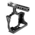 YELANGU C14 YLG0714A Video Camera Cage Stabilizer with Handle for Canon EOS M50(Black)