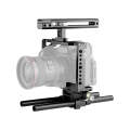 YELANGU C18 YLG0915A-C Video Camera Cage Stabilizer with Handle & Rail Rod Mount for Panasonic Lu...