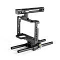 YELANGU C18 YLG0915A-C Video Camera Cage Stabilizer with Handle & Rail Rod Mount for Panasonic Lu...