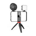 YELANGU PC204 YLG1801D Vlogging Live Broadcast LED Selfie Light Smartphone Video Rig Handle Stabi...