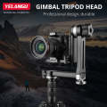 YELANGU A171 YLG0401E-C 360 Degree Rotation Horizontal Cantilever Gimbal Tripod Head for Home DV ...