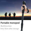 BEXIN P285-A Portable Travel Outdoor DSLR Camera Aluminum Alloy Monopod Holder (Black)