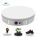 22cm Electric Rotating Display Stand Video Shooting Props Turntable, Load: 50kg, US Plug(White)