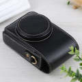 Vertical Flip Full Body Camera PU Leather Case Bag with Strap for Ricoh GR III / GRII, Sony ZV-1 ...