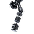 11 inch Adjustable Friction Articulating Magic Arm + Large Claws Clips with Phone Clamp(Black)