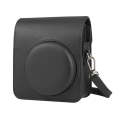 Full Body Camera Retro PU Leather Case Bag with Strap for FUJIFILM instax mini 40 (Black)