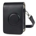 Full Body Camera Retro PU Leather Case Bag with Strap for FUJIFILM instax mini Liplay (Black)
