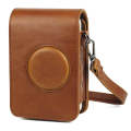 Full Body Camera Retro PU Leather Case Bag with Strap for FUJIFILM instax mini Liplay (Brown)