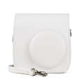Retro Full Body PU Leather Case Camera  Bag with Strap for FUJIFILM instax mini 7+ (White)
