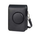 Vertical Full Body Camera PU Leather Case Bag with Strap for FUJIFILM instax mini Evo (Black)