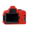 For Canon EOS 600D Soft Silicone Protective Case(Red)