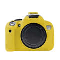 For Canon EOS 600D Soft Silicone Protective Case(Yellow)