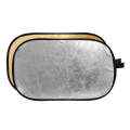 Godox FT01 2 in 1 Gold / Silver Oval Folding Reflector Board, Size: 60 x 90cm