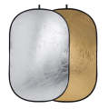 Godox FT01 2 in 1 Gold / Silver Oval Folding Reflector Board, Size: 100 x 150cm