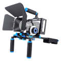 YELANGU D222 Dual Handles Camera Shoulder Mount + Camera Cage Stabilizer Kit with Matte Box + Fol...