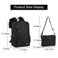 CADeN L5 III Multi-function Digital Camera Dual Shoulders Bag Backpack (Black)