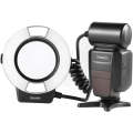 TRIOPO TR-15EX Macro Ring TTL Flash Light with 6 Different Size Adapter Rings For Nikon I-TTL (Bl...