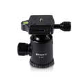 TRIOPO D-2A 360 Degree Rotation Aluminum Alloy Tripod 36mm Ball Head with Quick Release Plate