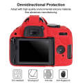 Soft Silicone Protective Case for Nikon D5200 (Red)