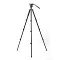 Fotopro S5i 4-Section Tripod Mount with Fluid Drag Head (Black)