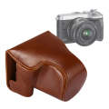 Full Body Camera PU Leather Case Bag with Strap for Canon EOS M6 (Brown)