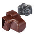 Full Body Camera PU Leather Case Bag with Strap for Canon EOS M5 (Coffee)