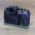 For FUJIFILM X-T5 1/4 inch Thread PU Leather Camera Half Case Base (Green)