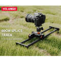 YELANGU YLG0119A 60cm Splicing Slide Rail Track + Trolley Rail Buckle for SLR Cameras / Video Cam...