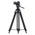 Fotopro DV-3C Heavy Duty Fluid Head Carbon Fiber Video Tripod (Black)