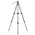 Fotopro DV-3A Heavy Duty Fluid Head Aluminum Alloy Video Tripod (Black)