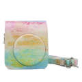 Rainbow Oil painting Pattern PU Leather Protective Camera Case Bag For FUJIFILM Instax Mini70 Camera