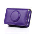 Solid Color PU Leather Case for Polaroid Snap Touch Camera (Purple)