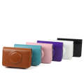 Solid Color PU Leather Case for Polaroid Snap Touch Camera (Purple)