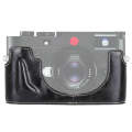 1/4 inch Thread PU Leather Camera Half Case Base for Leica M10 (Black)