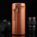 Extra Large Lens Case Zippered PU Leather Pouch Box for DSLR Camera Lens, Size: 24.5*10.5*10.5cm(...